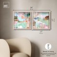 thumbnail image 5 of Soft Mirage Abstract Duet Shadowbox Print Modern Wall Decor Set by Art Remedy, Blonde Frame, 16 x 16, 5 of 6