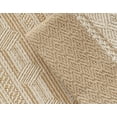 thumbnail image 4 of Fennco Styles Diamond Weave Fringe Cotton Blend Table Runner 14" W x 88" L - Beige Geometric Rectangular Table Cover for Boho Décor, Dining Table, Banquets, Family Gatherings, 4 of 6