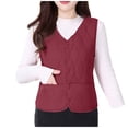 thumbnail image 2 of TaTaai Womens Lightweight Quilted Vest Long Sleeve Solid Color Thermal Slim Fit Puffer Vest for Winter Warmth Layering 1-Pack Gift, 2 of 4