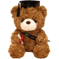 thumbnail image 5 of 2023 graduation bear (black hat), graduation bear doll, stuffed teddy bear, bear, graduation hat, bear, 5 of 5