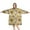 Yellow Brown Sunflower, variant on Leopard Sunflower Pattern Wearable Oversized Blanket,Wearable Blanket Hoodie for Adults,Cozy Hooded Blankets with Super Pockets,Super Warm Fuzzy Pullover for Women & Men