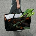 thumbnail image 7 of Halloween Cemetery Large Capacity Reusable Shopping Basket Oxford Cloth Picnic Basket Cube Organizer Foldable Bag, 7 of 7