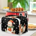 thumbnail image 4 of ZUXONGSY Christmas Snowman Toster Cover 2 Slice Appliance Cover Toaster Cover Fits for Most Standard 2 Slice Toasters Small Appliance Dust Cover and Fingerprint Protection, 4 of 7