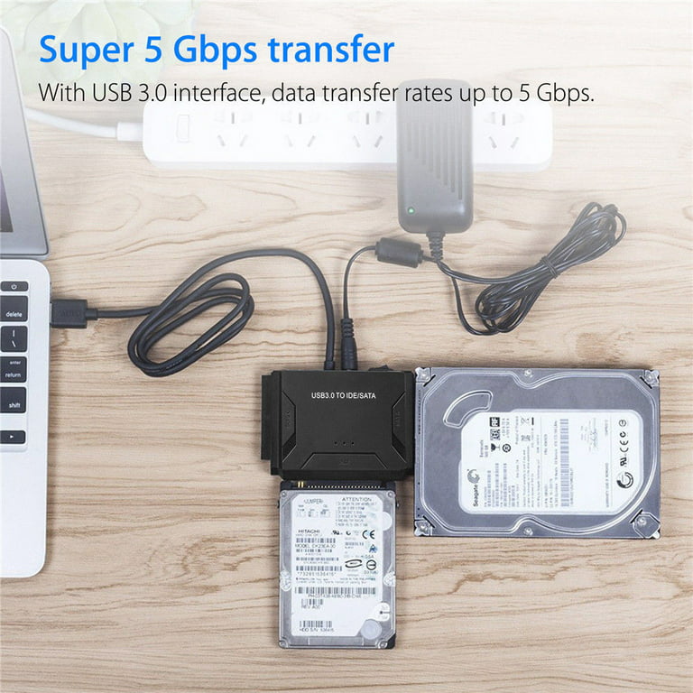 USB 3.0 to IDE & SATA Converter External Hard Drive Adapter Kit 2.5 inch/3.5 inch Cable