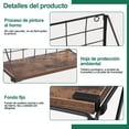 thumbnail image 4 of Juego de 3 Repisas Flotantes de Pared, Estantes Flotantes Estante de Pared, Estante de Almacenamiento Repisas para Baño Cocina Cuarto Estar Oficina Dormitorio, 4 of 7
