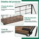 thumbnail image 4 of Juego de 3 Repisas Flotantes de Pared, Estantes Flotantes Estante de Pared, Estante de Almacenamiento Repisas para Baño Cocina Cuarto Estar Oficina Dormitorio, 4 of 7