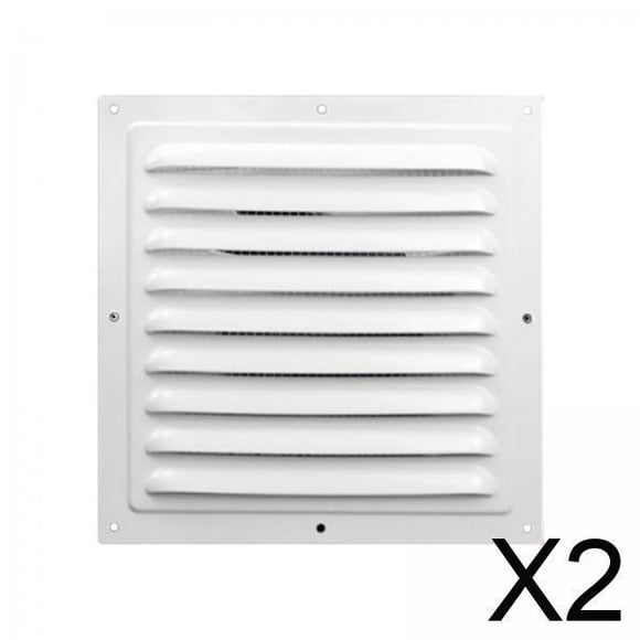 2 Rejillas De Ventilación De Aleación De Aluminio Para Pared De Baño De Autocaravanas, 20 Cm