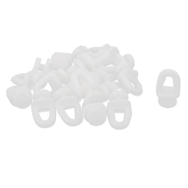 Unique Bargains 20pcs Curtain track Glider Window Slide Wheels Rollers Rail Runner Plastic