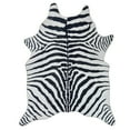 thumbnail image 2 of HR HANDCRAFT RUGS HR Print Rug Non-Slip Faux Cowhide Black and White Zebra Print Area Rug for Cabin and Lodge 5' x 7', 2 of 5
