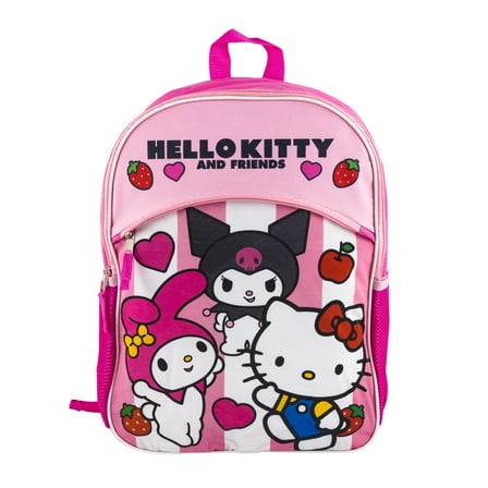 Fast Forward Hello Kitty & Friends 16 inches Large Size School Backpack For Kid ,Pink