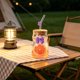 thumbnail image 5 of Vaso de agua de vidrio con tapa y pajita de vidrio – Vaso de 450 ml con decoración de mariposa para café, té y bebidas frías – Vaso reutilizable para el hogar, la oficina y uso al aire libre., 5 of 6