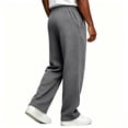 thumbnail image 4 of Mens Baggy Sweatpants Wide Leg Stretch Elastic Waist Drawstring Lounge Workout Casual Pants 2XL, 4 of 4