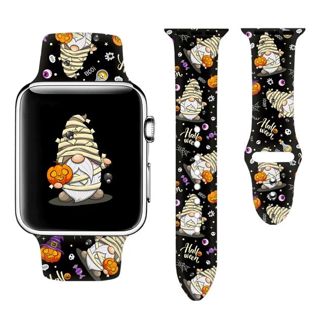 Cyntan Holidays Correa De Reloj Compatible Con Apple Watch 38 Mm, 40 Mm, 41 Mm, 42 Mm, 44 Mm, 45 Mm, 49 Mm Para Mujeres Y Hombres, Repuesto De Silicona Suave, Accesorios Deportivos, Correa De Repuesto