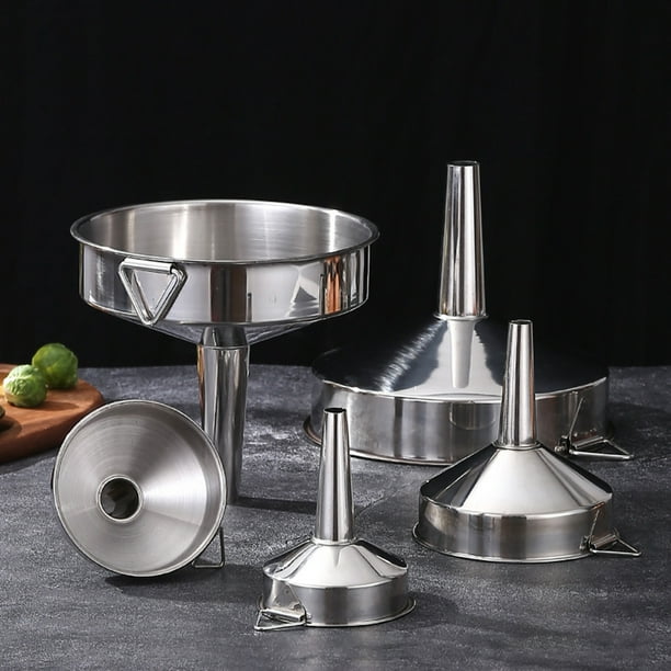 Yesbay Liquid Funnel Food Grade Rustproof Stainless Steel Oil Funnel