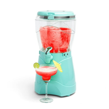 Nostalgia Margarita Frozen Drink Maker 128-Oz Slushy Maker with Spout, Aqua