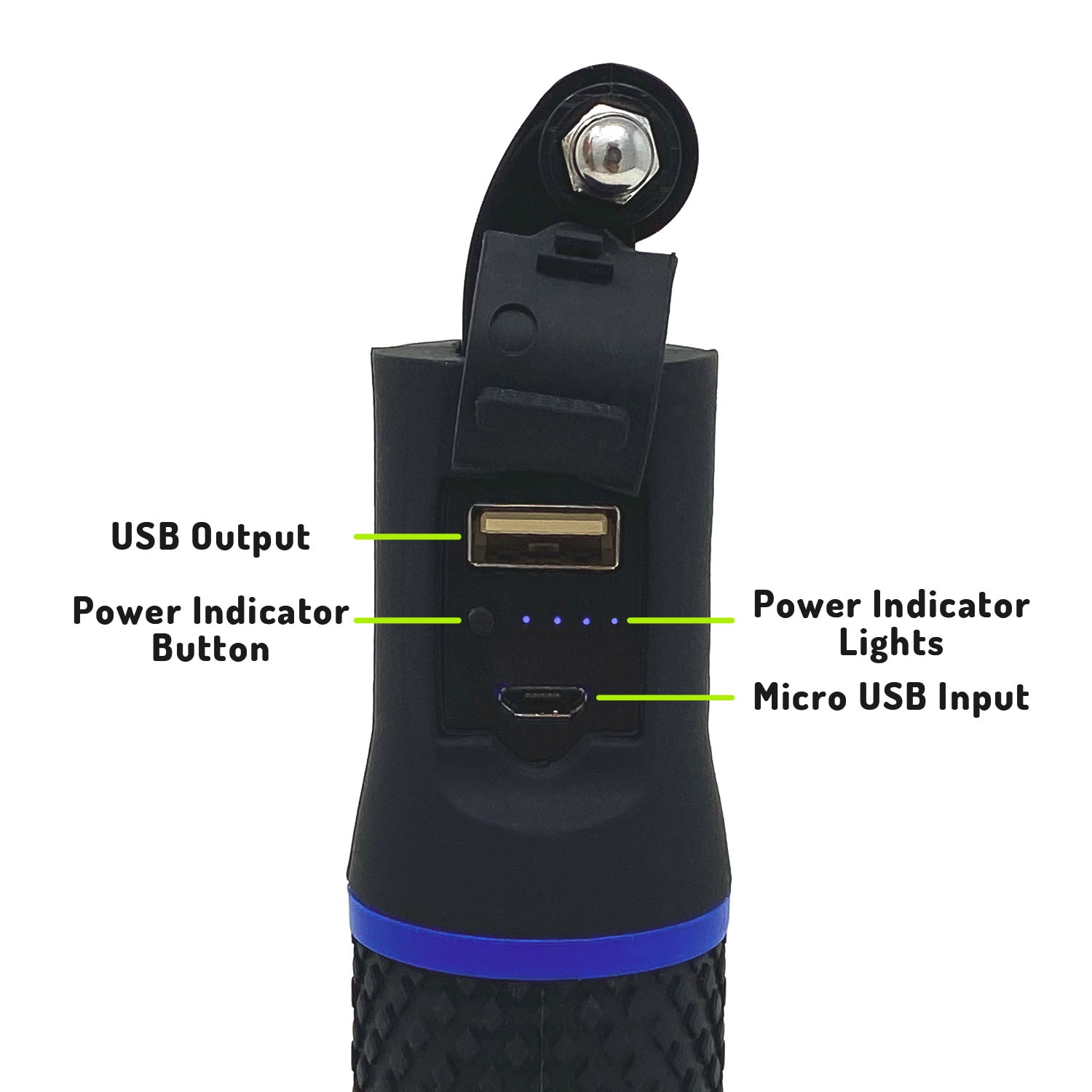 Wasabi Power CLUTCH Battery Handle Grip 5200mAh Power Stick, Camera Vlog Handgrip Extension Power Bank, Backup Charging Battery for iPhone, GoPro MAX, GoPro HERO11, HERO10, Insta360 ONE X3, X2