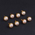 thumbnail image 2 of 100 tachuelas de perla de 12 mm para álbumes de recortes, adornos, manualidades de metal, decoración navideña (doradas), 2 of 7