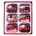 thumbnail image 1 of Visland 1 Box Christmas Tree Pendant Colorful Exquisite with Rope Festive Anti-crack Decorate Hanging Cartoon Train Christmas Ornament for Christmas Party, 1 of 8