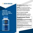 thumbnail image 6 of Iron Brain Capsules, Maximum Strength Pills Cognitive and Brain, IronBrain Supplement for Neuro Health (2 Pack), 6 of 8