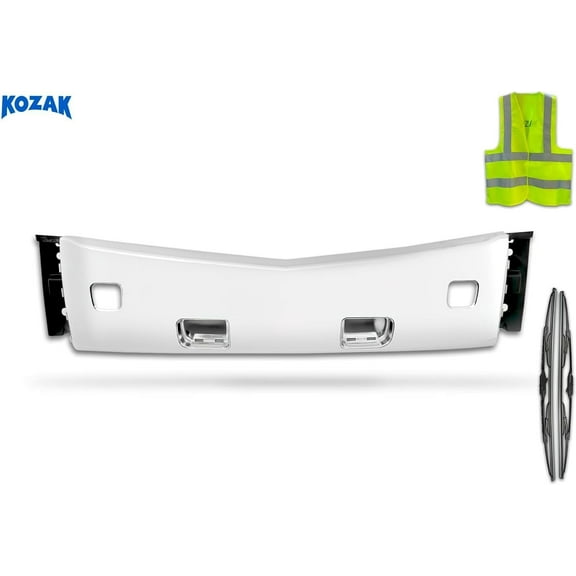 Kozak Center Bumper Chrome Plastic Compatible with 579 2013-2021 Truck