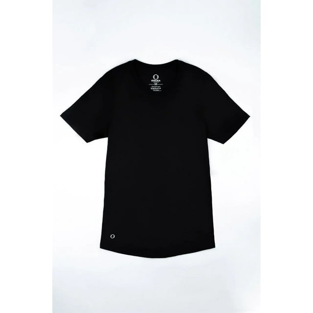 OTECKA T-Shirt en Coton Supima à Col Rond pour Femmes avec Empiècement Anti-Humidité
