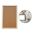 thumbnail image 1 of Cork Bulletin Board Rectangle Decorative Tiles for Message Wood, 1 of 8