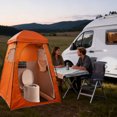 thumbnail image 4 of BotaniNest Portable Indoor Outdoor Commode W/Detachable Inner Removable Paper Holder Included Brush & Trash Lightweight Compact For Camping Boat Van Emergency, 4 of 4