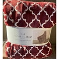 thumbnail image 2 of Monte & Jardin Ultra Plush Throw (60 x 70 in ) – Red/ White Pattern, 2 of 2