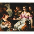 thumbnail image 3 of Elisabetta Sirani 23x20 Black Modern Framed Museum Art Print Titled - The Finding of Moses, 3 of 5