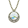 thumbnail image 1 of Tube à Essai Pendentif Motif Coffre Liquide Chaîne Lune Bijou, 1 of 3