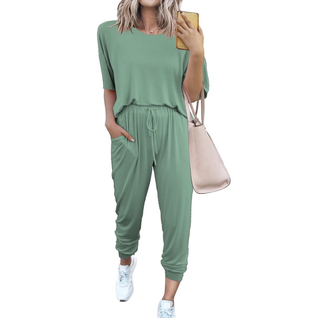 Conjunto de Jogger PRETTYGARDEN de Dos Piezas Verde M