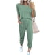 thumbnail image 1 of Conjunto de dos piezas para mujer PRETTYGARDEN 2025 Primavera Verano Pantalones Jogger Conjuntos de Vacaciones Ropa Combinada (Verde, Pequeño), 1 of 6