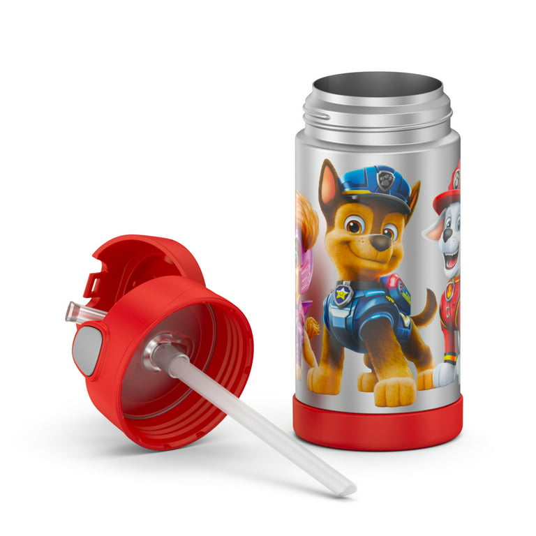 Thermos Kids Stainless Steel Vacuum Insulated Funtainer straw bottle, Paw  Patrol, 12 fl oz 