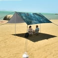 thumbnail image 7 of Wobogo Sea Turtle Beach Tent Camping Sun Shelter 110 x 125in UPF50+ Outdoor Shade for Trips Fishing Picnics, 7 of 7
