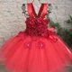 thumbnail image 3 of Vestido de tul con tutú y flores de hortensia para niña, vestido de princesa de hadas, vestido de fiesta de cumpleaños para boda para niña, 3 of 5