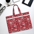 thumbnail image 6 of Salouo Ho Funny Christmas for Canvas Tote File Bag, Tote Bag With Zipper Business Briefcase Document Bag with Handle A4 File Organizer Laptop Bag for Travel & Work, 6 of 8