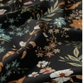 thumbnail image 4 of Sweet Jojo Designs Boho Floral Wildflower Black and Orange Girl Twin Size Sheet Set 3 Piece, 4 of 5