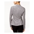 thumbnail image 2 of ALFANI $150 Womens New 1416 Gray Ruffled Zip Up Casual Jacket M B+B, 2 of 4