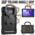 thumbnail image 3 of for Lenovo Tab 10.1/ Tab K10C Case 10.1 inch 2025, 360 Rotating Shockproof Cover with Stand, Handle, Shoulder Strap, Black, 3 of 7