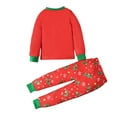 thumbnail image 4 of shoper Christmas Pajamas for Kids, Reindeer Xmas Santa Christmas Tree Print Long Sleeve Tops with Pants Two Piece Set Pjs Holiday Pajamas for Toddler Boys and Girls Christmas Gifts, 4 of 9