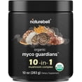 thumbnail image 1 of Polvo de hongos orgánico 10 en 1, 10 oz | Melena de león, shiitake, reishi, cola de pavo, chaga y más | Gran suplemento de hongos para café | Energía, refuerzo inmunológico y apoyo a la salud cerebral, 1 of 5