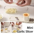 thumbnail image 2 of Mini Garlic Slicer Multi-Functional Mandoline Slicer Veggie Shredder Garlic Ginger Grinder Vegetable Mandoline Cutter with Container, 2 of 10