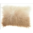 thumbnail image 2 of Nourison Couture Fur Ombre Tibetan Lamb Decorative Throw Pillow, 14" x 20", Beige/White, 2 of 3