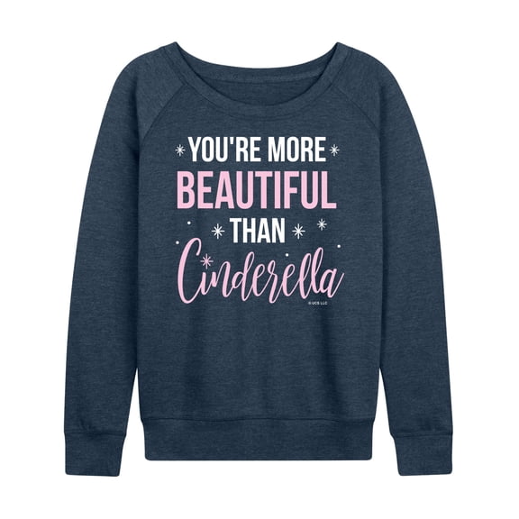 Bridesmaids - More Beautiful Than Cinderella - Women's Lightweight French Terry Long Sleeve Shirt