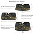 thumbnail image 5 of Qxltty Witch Hut Car Windshield Sunshades Foldable UV Rays Sun Visor Protector Keep Your Vehicle Cool 55×27.6in, 5 of 8