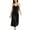 Black, variant on Women's Satin Nightgown Chemise Full Slip Lingerie Valentines Day Sleeping Fashion Comfy Cami Fall Sexy Loose Loungewear Pink 12-14