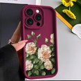 thumbnail image 3 of For Apple iPhone 15 14 13 12 11 Pro Max Case Oil Flowers Silicone Cover For iPhone XS Max XR X 7 8 Plus 14 15 Plus Cases Coque, 3 of 5