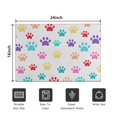 thumbnail image 5 of Colorful Dog Paw Footprint Door Rugs,Washable Non Slip Door Mats Indoor,Decorative Door Mats,Entry Mat Indoor for Entrance,Bedroom,Kitchen,Bathroom,16"x24", 5 of 6