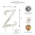thumbnail image 2 of Sparkly Rhinestones Silver Cake Topper - Monogram Letter Decoration for Wedding, Birthday, Gender Reveal & Anniversary Cakes (Z), 2 of 5