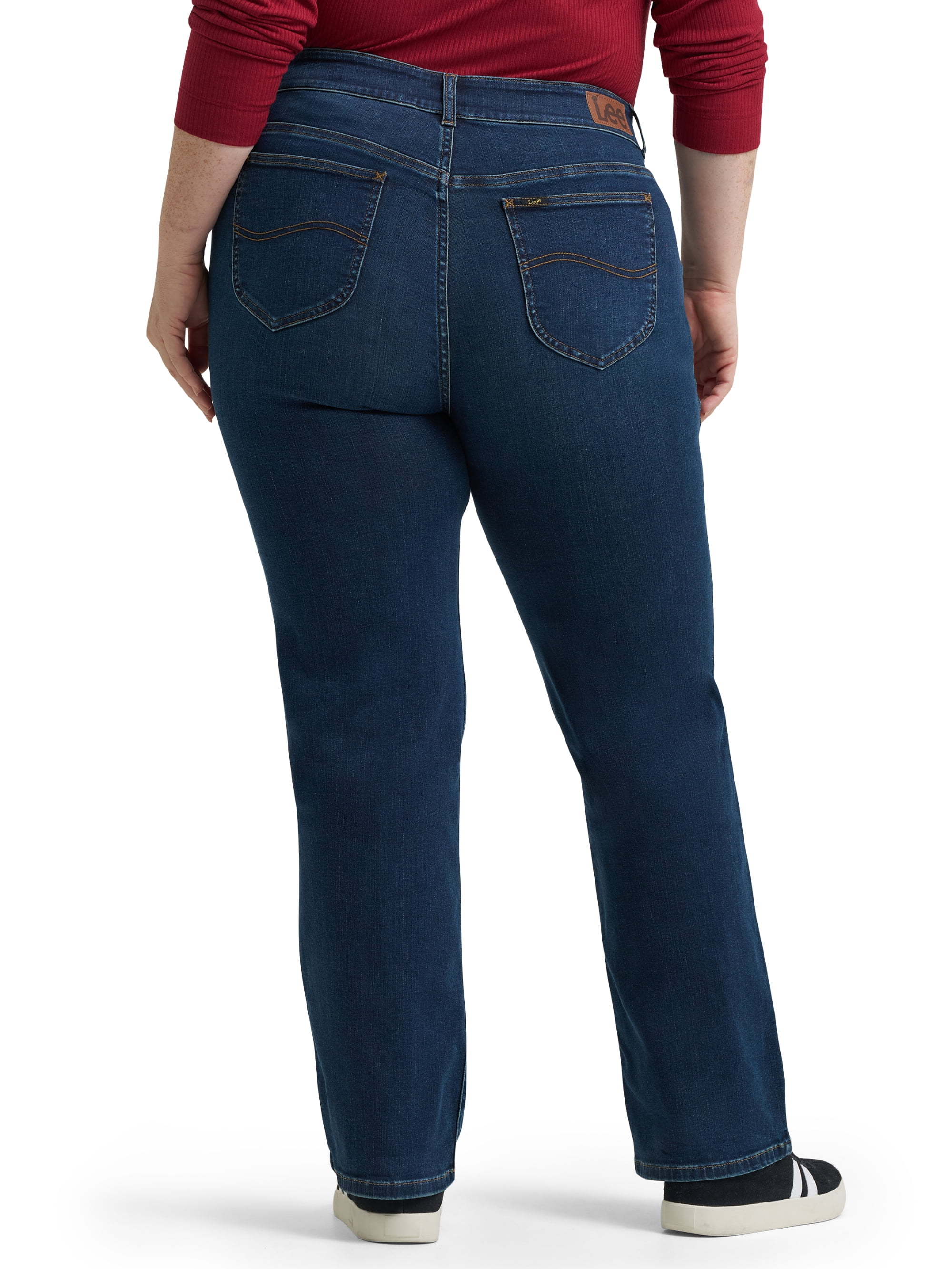 Lee® Women's and Plus Mid Rise Straight Leg Core Denim Jeans